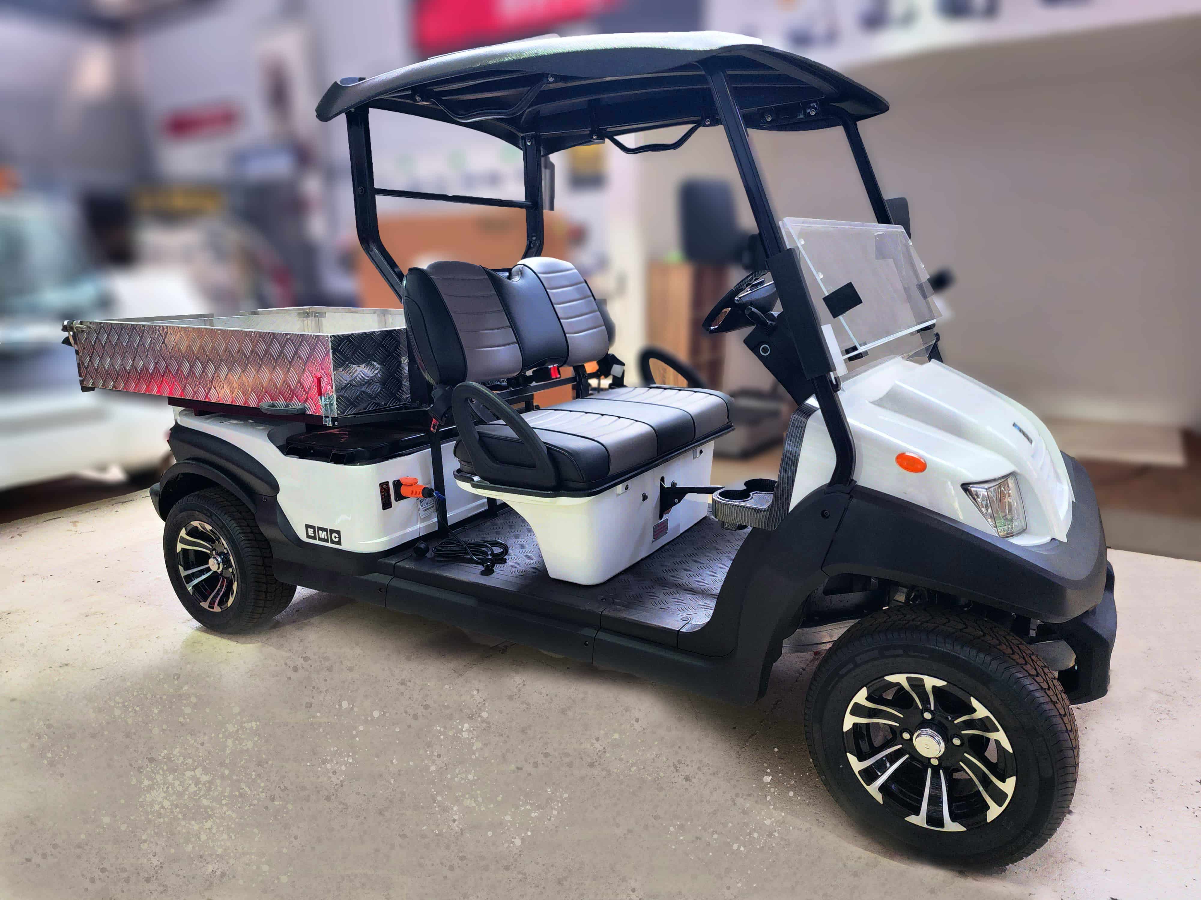 EMC Vantage LWB 2 Seat Long Tray Utility – Industrial Vehicles