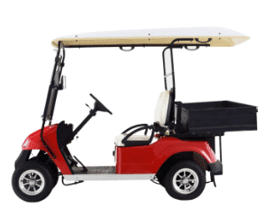 Red EMC Express electric utility vehicle